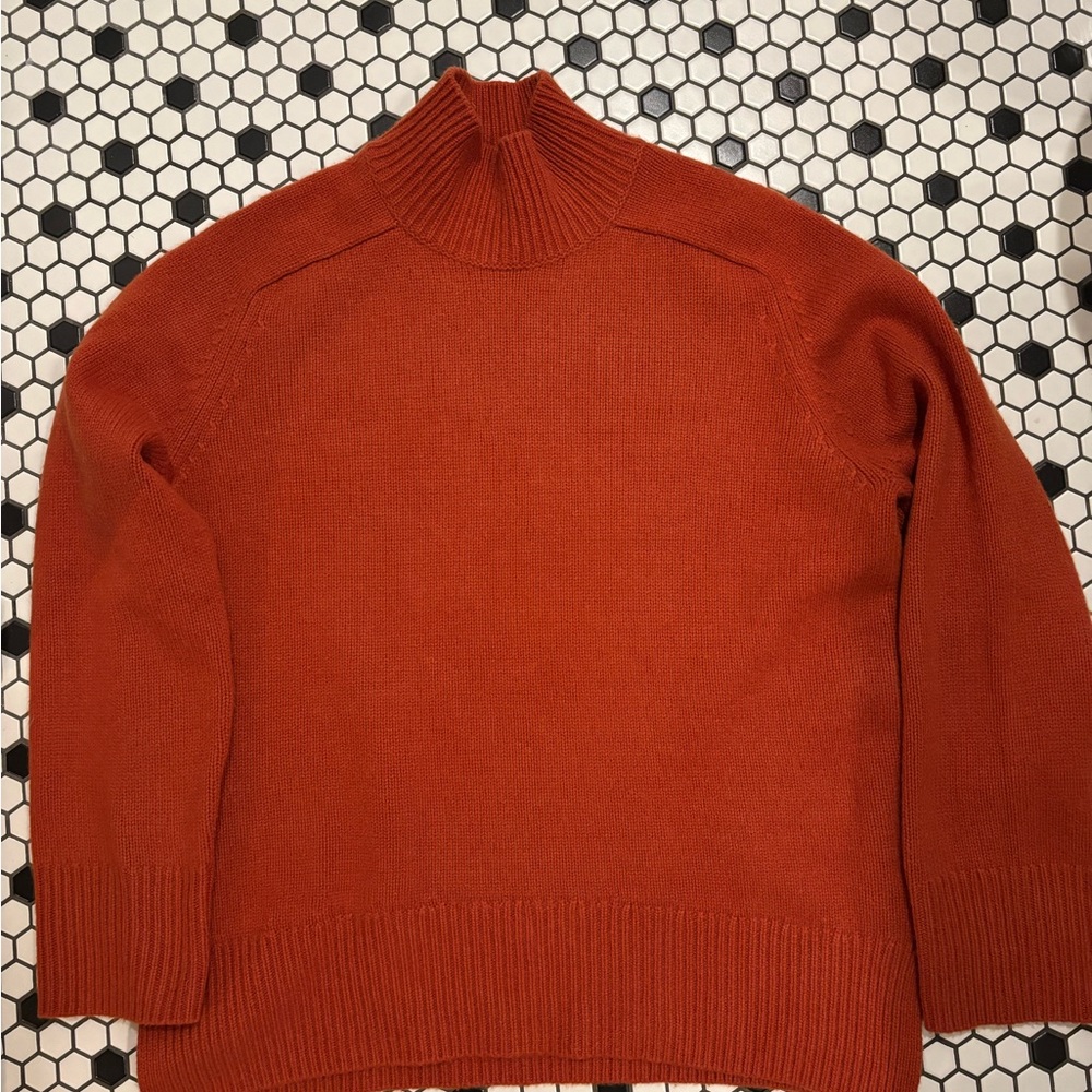 Arch4 100% Cashmere Sweatshirt - Red / Burnt Orange - Picture 2 of 6